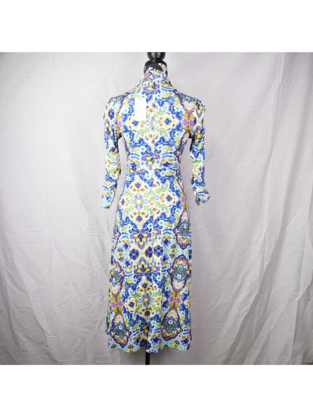 Johnny Was Jade Kiara Matte Jersey Tea Length Dress Size Small Stretch NWT - Picture 3 of 11
